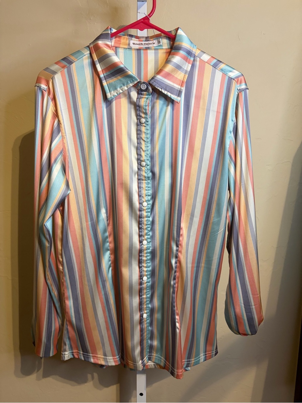Ranch Dress’n satin stripe size Medium